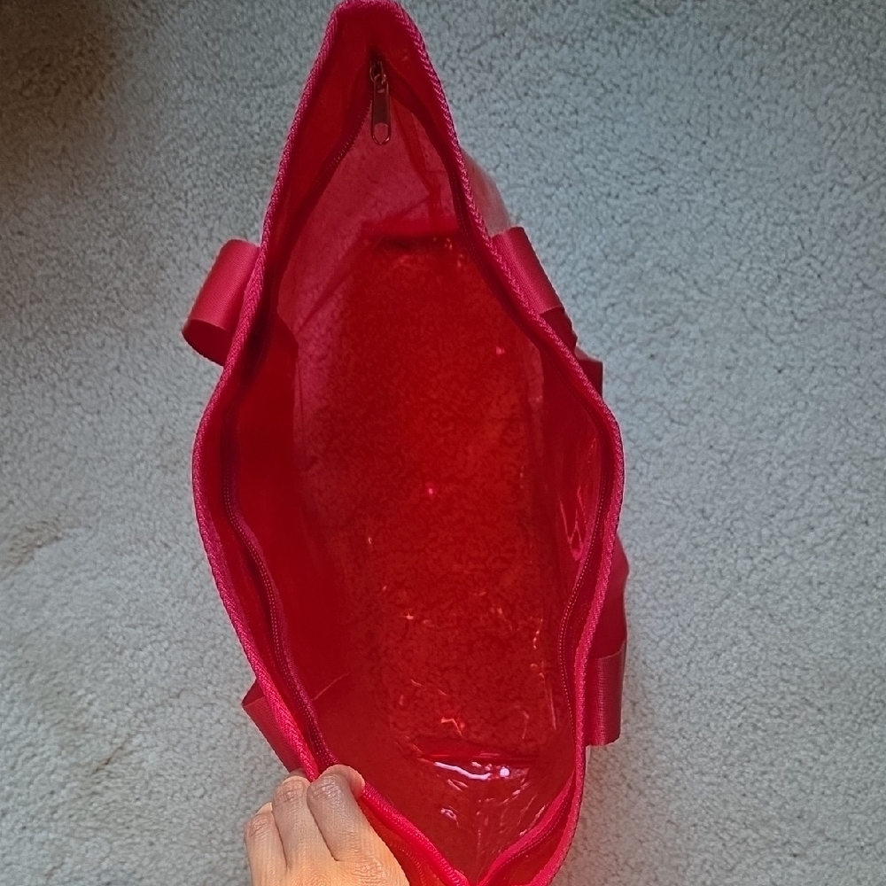 Guess Red Clear Tote - Picture 4 of 9